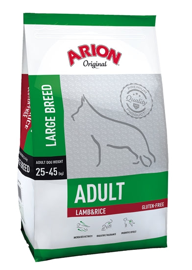 Arion adult large lam & rice 12 kg hundefoder