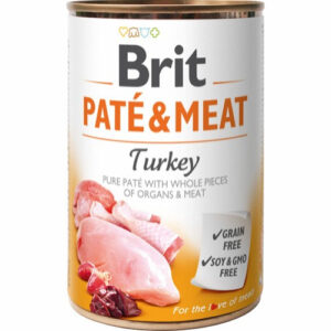 Brit Paté & Meat Kalkun Vådfoder til hund, 400 Gr.