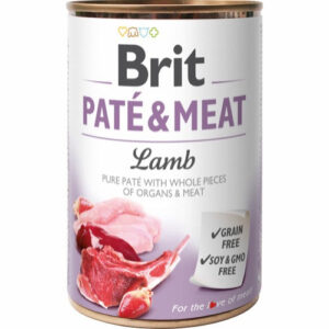Brit Paté & Meat Lam Vådfoder til hund, 400 Gr.