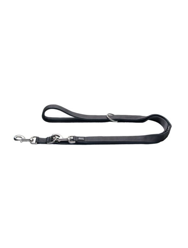 Hunter divo hunde dressurline justerbar grå/grå 15mm/200cm - 20mm/200cm Str.: S : 15/200