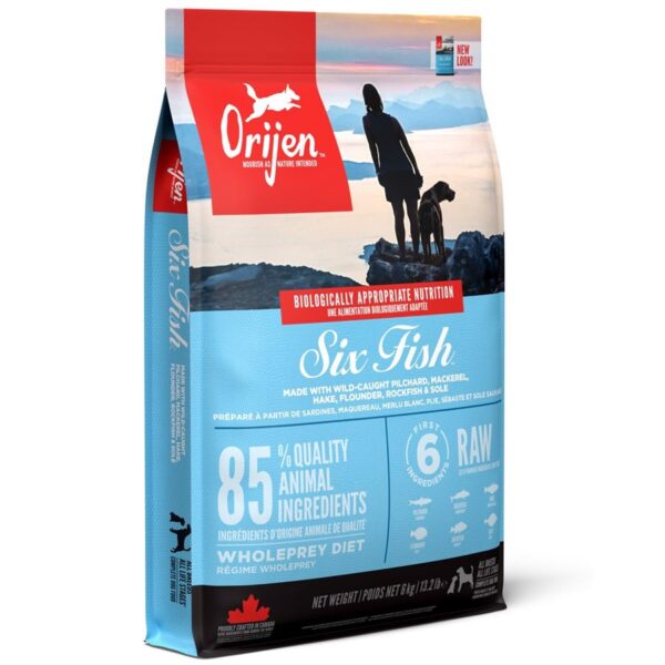 Orijen Six Fish hundefoder, 11.4 kg