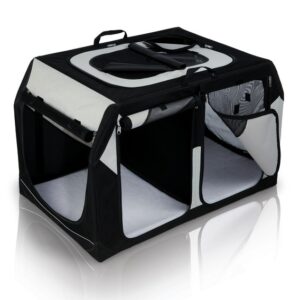 Vario dobbelt hundebur. B. 91 x H. 60 x D. 61/57 cm.
