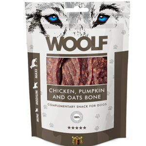 Woolf Bone Kylling med Græskar og Havre 100g Hundegodbidder