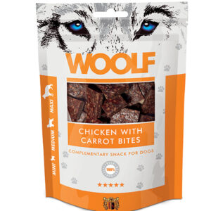 Woolf Kyllinge Bites med Gulerod 100g Hundegodbidder