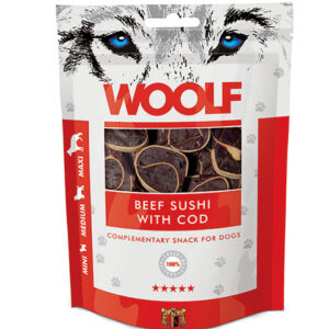 Woolf Sushi med Okse og Torsk 100g Hundegodbidder