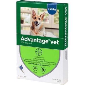 Advantage Vet loppemiddel til hunde 25 og derover
