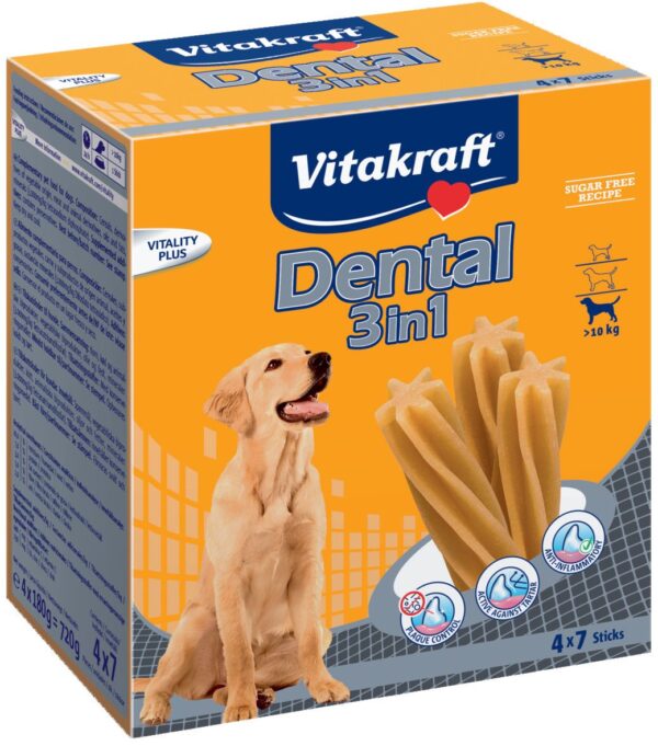 Vitakraft Dental 3in1 L fra 10 kg hundetyggeben