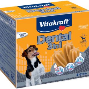 Vitakraft Dental Stick 3in1, S, 5-10 kg hundetyggeben