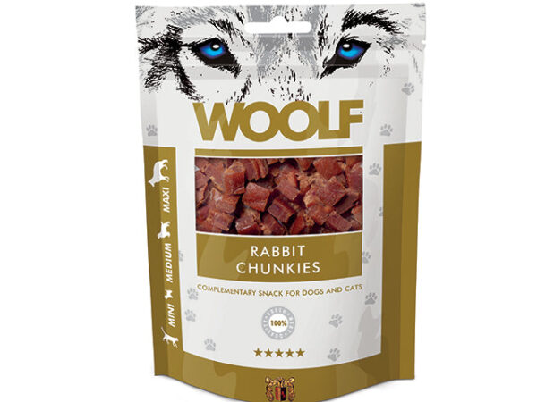 Woolf Kanin Chunkies 100g Hundegodbidder