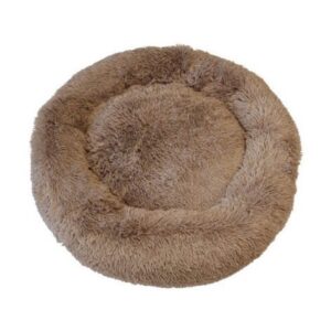 Beroligende Donut hundeseng Fluffy, Brun (4 størrelser)