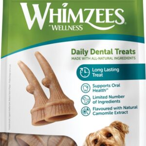 Whimzees Antler S, 24 stk, 360g