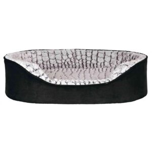 Vital Hundeseng lino, sort/grå, 83 x 67 cm