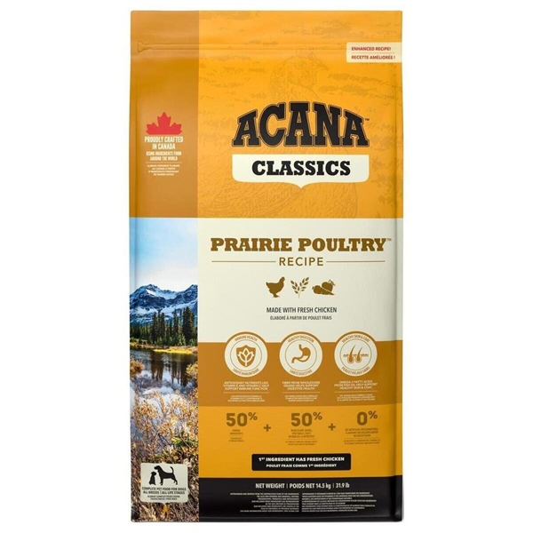 Acana Prairie Poultry hundefoder, Classics, 14.5 kg